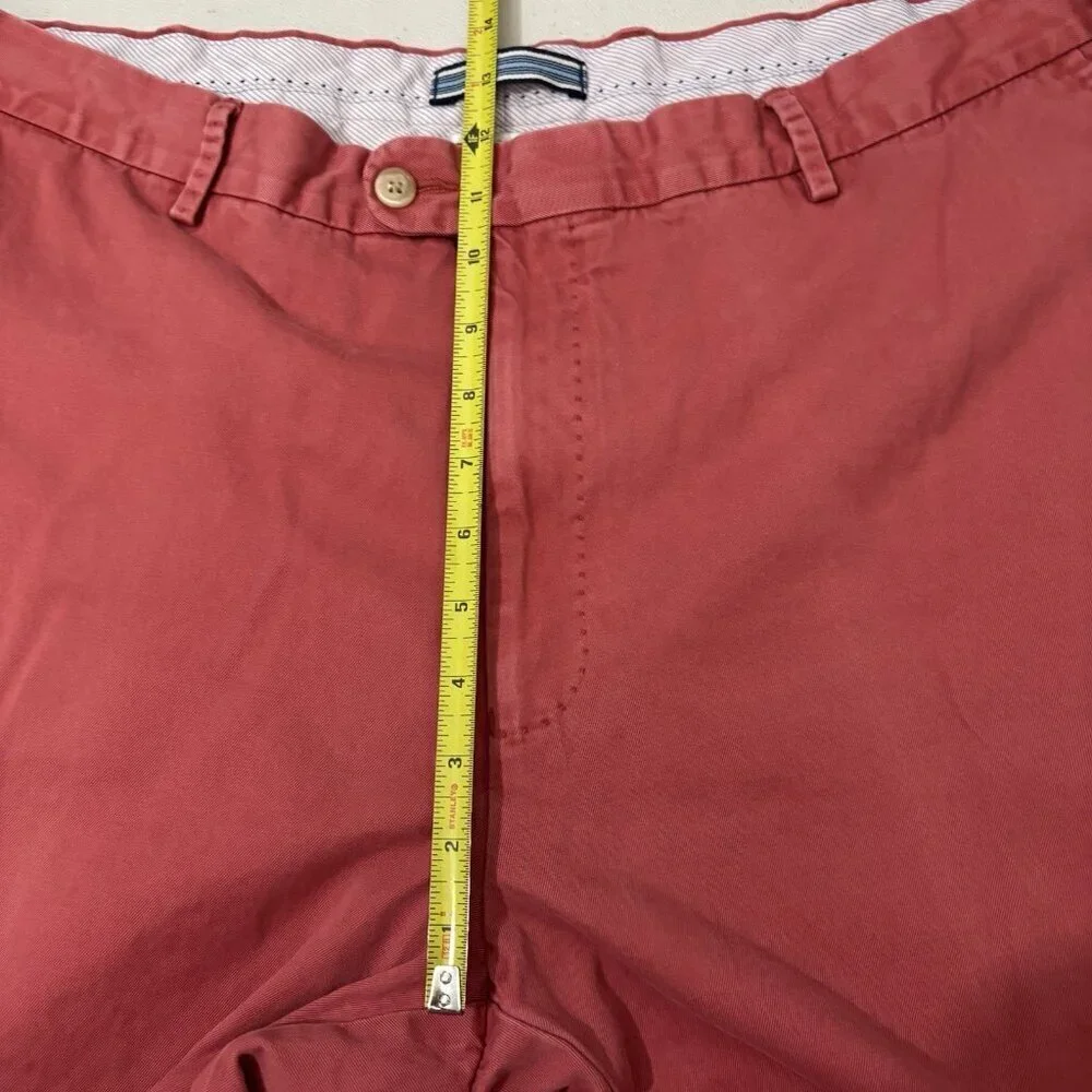 Peter Millar Tarheel Coral Cotton Pants Mens 40 Khakis Golf Sports Casual